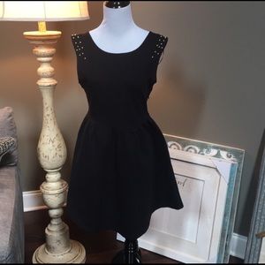 Zara Studded sleeveless dress with open back + bow